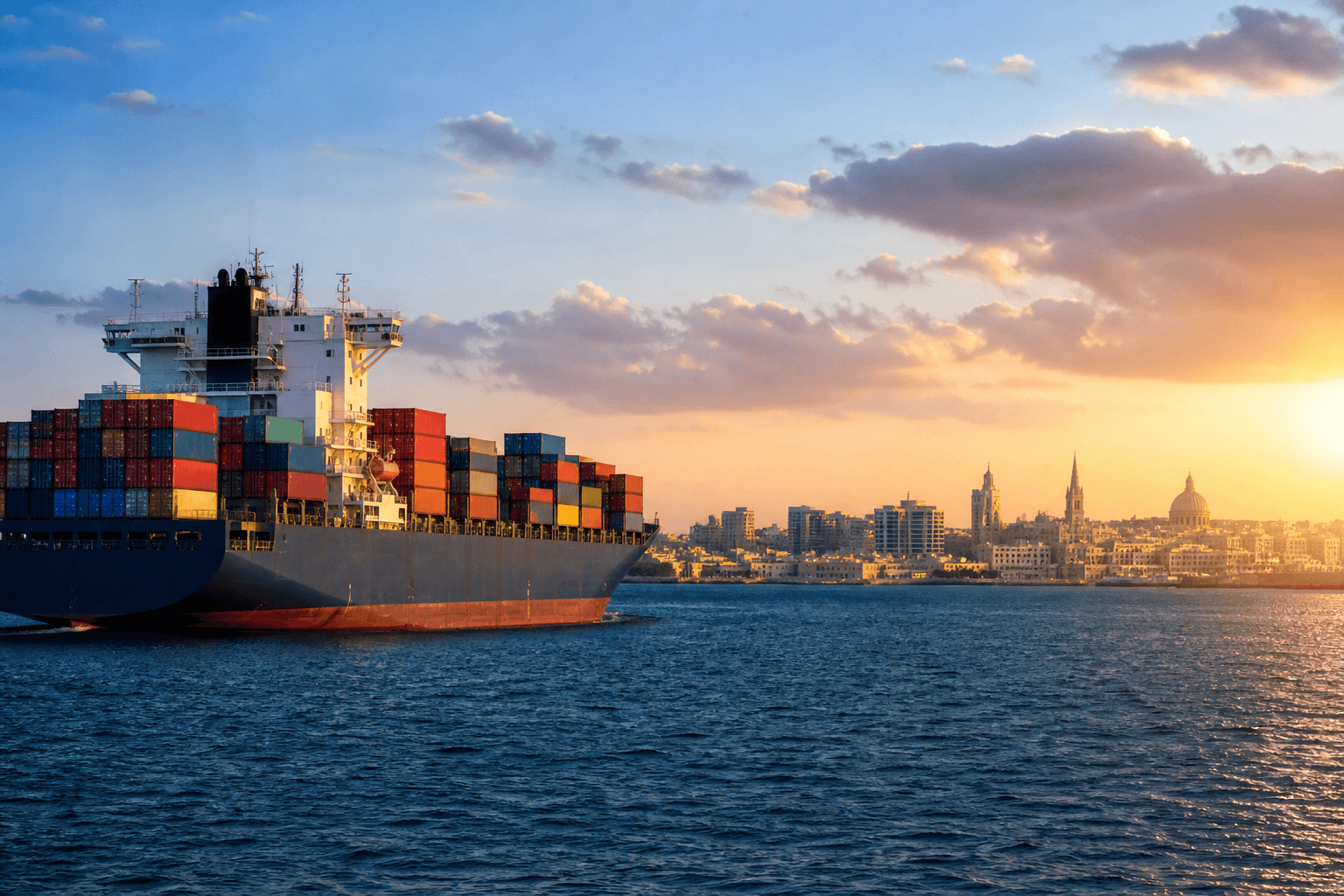 Container ship bound for the Philippines